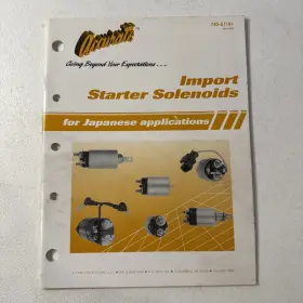 740-51181 Ace Electric Company Accurate 1998 Import Starter Solenoids For Japanese Appl