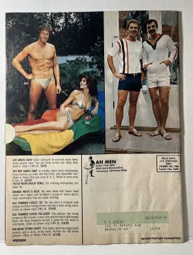 M25527 Ah Men Sunsations 1980 Summer 32pg Fashion Swimsuits Gay Catalog #2