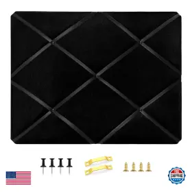 B0cp2d73wx Aitakatta Black Fabric Memo Bulletin Board 23.6x17.7 Inch Velvet Pin Wall