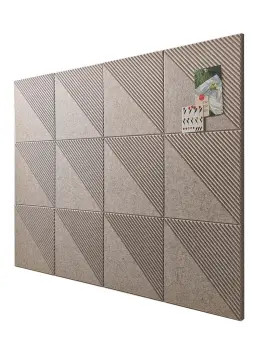 B0f7rlcw49 Akudecor Large Cork Board For Walls 48 Inch X36 12 Pack Felt Wall Tiles With Removable Adhesi