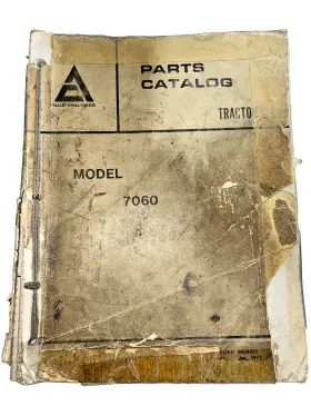 9004981 Allis Chalmers 7060 Used Old Stock Parts Catalog For 1977