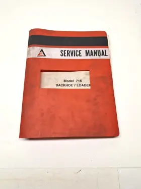 9003463 Allis Chalmers Used Old Stock 715 Backhoe / Loader Service Manual 12/75
