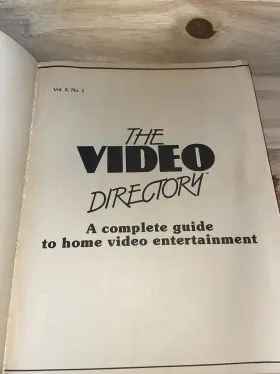 19166 Art Ad House Videophile Inch The Video Directory 1985 Vhs Guide Inc. Rare A27 #3