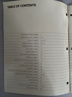 C-600 Arvey Paper & Office Products 1981 Avery And Label General Catalog #2