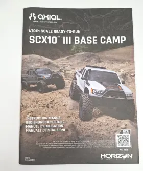 Axi1375t1 Axialracing Axial Scx10iii Base Camp Owners Manual