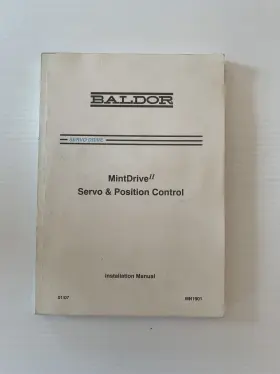 Lt0159a03 Baldor Mintdrive Ii Servo Drive Manual
