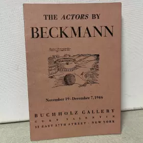 Nov-dec-1946 Beckmann The Actors By Buchholz Gallery Curt Valentin Cat.no 11