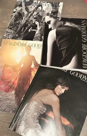 Magazine-144 Bergdorf Goodman Y2k 2001 02 03 Holiday Catalog Fashion Vintage Lot Of 4 Kc