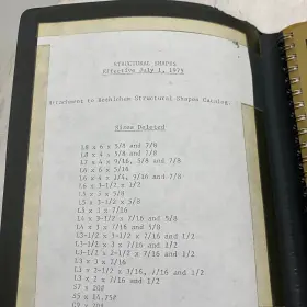 2747 Bethlehem Steel Structural Shapes Catalog 1971 Edition Vtg #3
