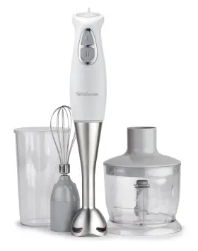 Betty Crocker Bc-4306w Immersion Blender For Home And Kitchen 2-speed Hand Mixer Electr
