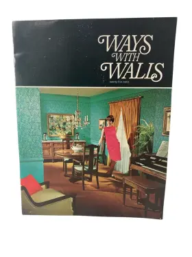 Wtk-1308 Borden Company Ways With Walls 1968 Wall-tex Brochure Vintage Litho Usa #2