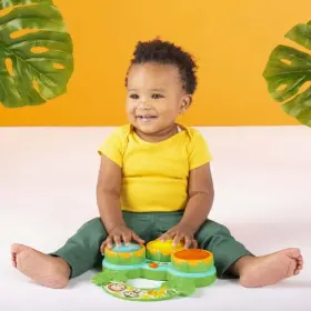 52269-6-b1-ln-p-ws-w11 Bright Starts Safari Beats Musical Drum Toy With Lights Ages 3 Months Infant