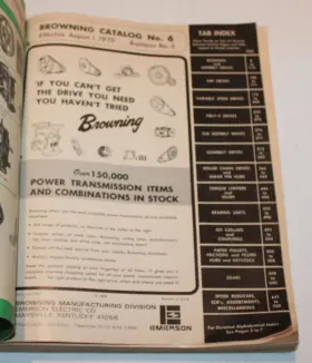 7064 Browning Vintage 1970 Power Transmission Equipment Catalog No. 6 Emerson #2