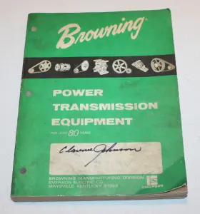 7064 Browning Vintage 1970 Power Transmission Equipment Catalog No. 6 Emerson