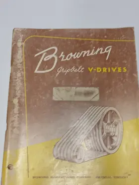 V136f Browning Vintage 1954 Gripbelt V Drives Catalog