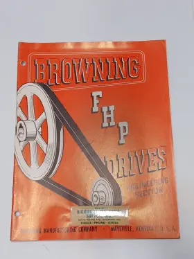 1672-a Browning V174a Vintage 1951 Fhp Drives Engineering Section Catalog