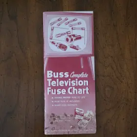 Tvc-1061 Bussmann 1961 Television Fuse Electronics Catalog Booklet