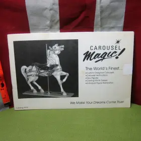 9731 Carousel Works Magic Booklet Custom Designed Horses Catalog 1980s
