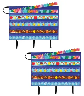 B0cfm7x1fg Carson Dellosa Education 2-pack Bulletin Board Border Storage Pocket Charts Classroom