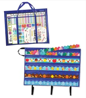 B0cfm8rwj3 Carson Dellosa Education Bulletin Board Border And Storage Pocket Chart 2-pack