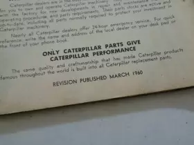 9d502-up Caterpillar Tractor Parts Catalog No 25 Cable Control Rear Dbl Drum 1960 Vintage #3