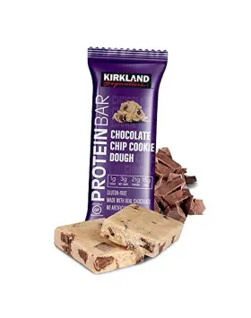 1168029 Cemueo Bulk Pack Protein Bars Kirkland Signature Chocolate Chip Cookie D... Fast Ship
