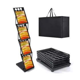 Choicare Od10007-1 Literature Catalog Rack Foldable Magazine Brochure Display Stand F