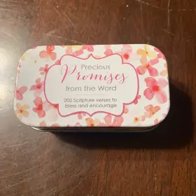 Christian Art Gifts 006937137868 Cards In Tin Precious Promises