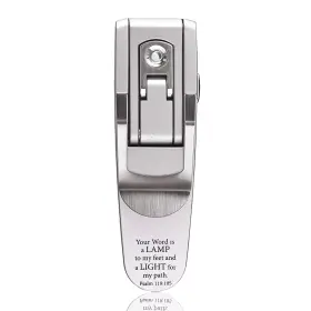 Bkl008 Christian Art Gifts Silver Pop-up Booklight