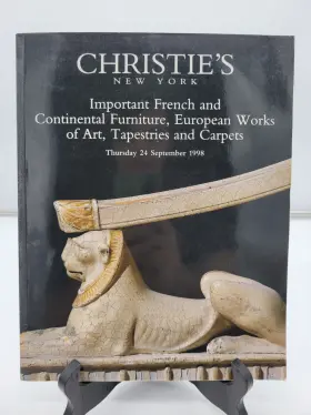 8978 Christies French And Continental Furniture European Art 24 Sep 1998 Catalog