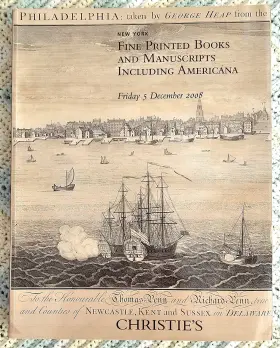 Prospect-2059 Christies December 2008 Auction Catalog Fine Printed Book Manuscripts Americana
