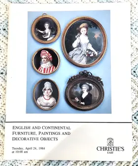 5545 Christies Sale#5545 April 1984 Auction Catalog English Continental Furniture Paintings