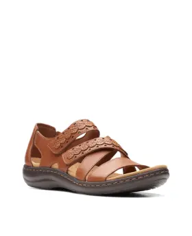 Clarks 889002187694 Laurieann Holly Sandal - Adjustable Cushioned Responsibly Sourced Leath