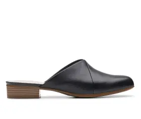 Clarks 889308378185 Juliet Willow Womens Mule - Chic Stacked Heel Ortholite Comfort Flexib