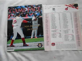 Magazine-1997 Cleveland Indians Game Face Scorebook Magazine-april 2001 Jim Thome