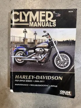 M254 Clymer 2006-2011 Harley Davidson Fxd Dyna Super Street Wide Glide Repair Manual