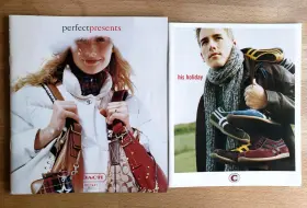 C009fj Coach Vintage 2002 Holiday Catalog - Signature Purses Bags Wallets Leather Goods