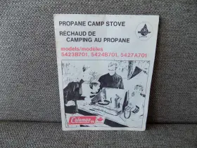5427a701 Coleman Propane Camp Stove 1965h577 Models 5423b701 5424b701 And Instruction User Manual