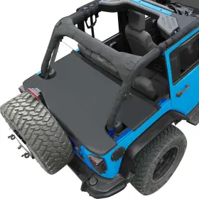 Cvc-jku4d-tc-bk Coverspec Trunk Cover Compatible With Jeep Wrangler Jk Tonneau Cargo Tailgate Bac