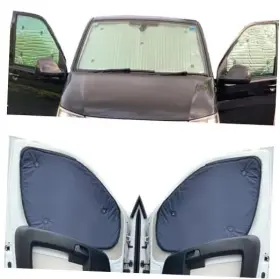 Covprotec Tb50115nvy-h Update4503 Thermal Blinds Compatible With Vw Caddy Maxi Front Set Backing Colour In Navy
