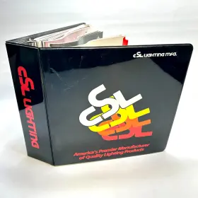 Csl Cp-16 Lighting Mfg Catalog Binder Vintage 1990s Dealer Book