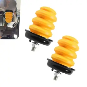 Capjzq3300ye-2pc Cuymoap 2 Pcs Car Rear Axle Bumper Shock Absorber Bump Stop With Nut Reduce Ra