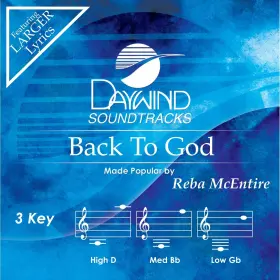 Daywind B06xftw9b7 Back To God Accompaniment/performance Track Audio Cd March 2 2017