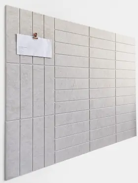 Decorita Decorita-12p30iii-ivory Felt Bulletin Board Tiles Modern Cork Alternative Large Boards