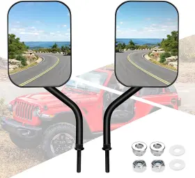 Df9119 Denforste Mirrors Doors Off Compatible With Jeep Wrangler Jk Cj Jl And Unlimited - Door Hing