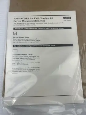 Qa-a93aa-gz Digital Pathworks For Vms Version 4.0 Server Documentation Map Book Kit #3