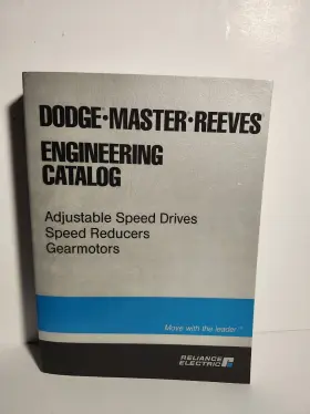 A-593 Dodge Reliance Electric Master Reeves Engineering Catalog 1986