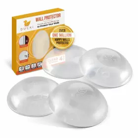 Ducki 860006431907 Wall Protectors - 4 Pack Clear -self-adhesive Reusable Solution For Preventi