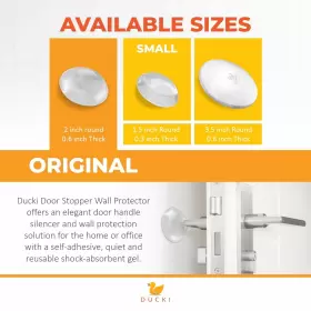 Ducki 860006431921 Wall Protectors -8 Pack Clear -self-adhesive Reusable Solution For Prevent Inch #2