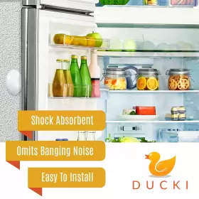 Ds-1000v Ducki Wall Protectors -4 Pack White- Self Adhesive Reusable Solution For Prevent Inch #3